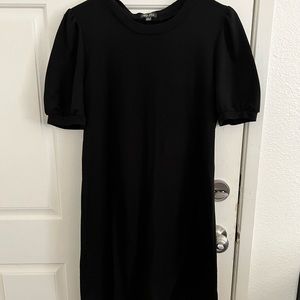 Black mini sweater dress